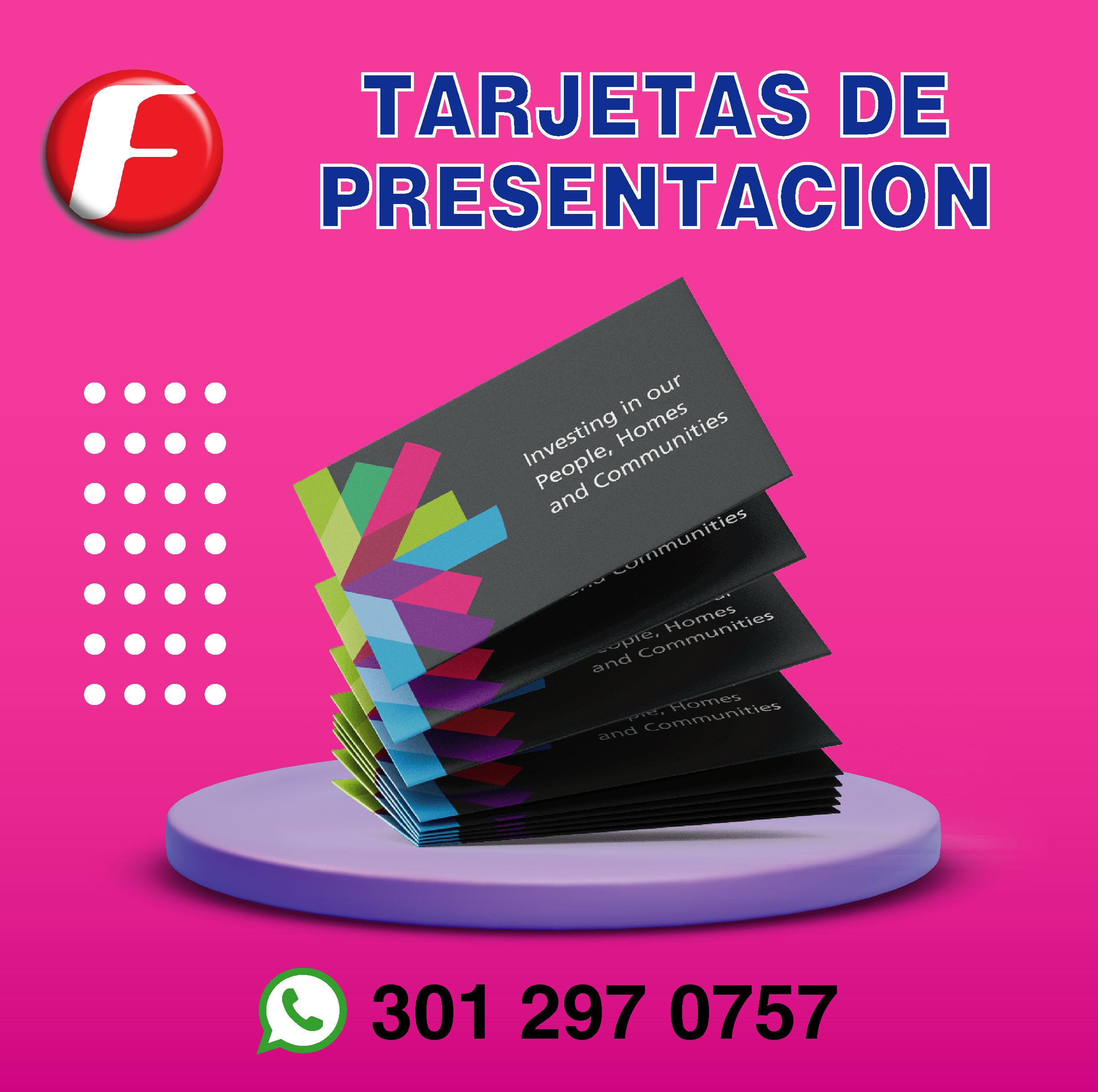 Tarjetas de presentación Cali